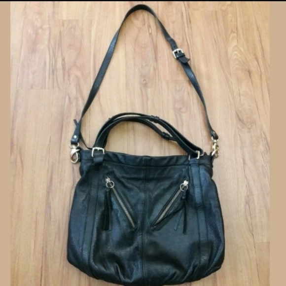 Pietro Alessandro NY Black Leather Satchel Bag - Picture 5 of 8